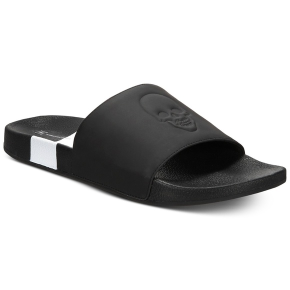 INC International Concepts Other - INC International Concepts Mens Black Skull Slide